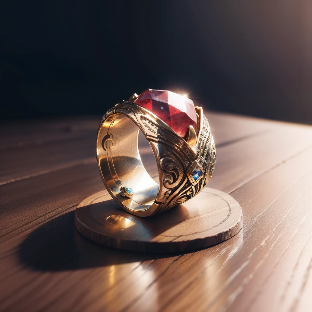 gyuru,Placed on the table,Beautiful ring,Particularly creative