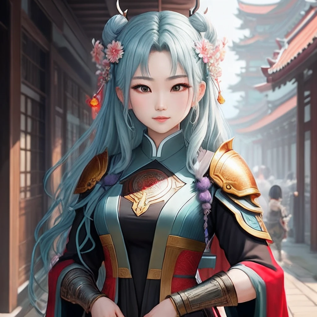 fujin、god of thunder、a beauty girl