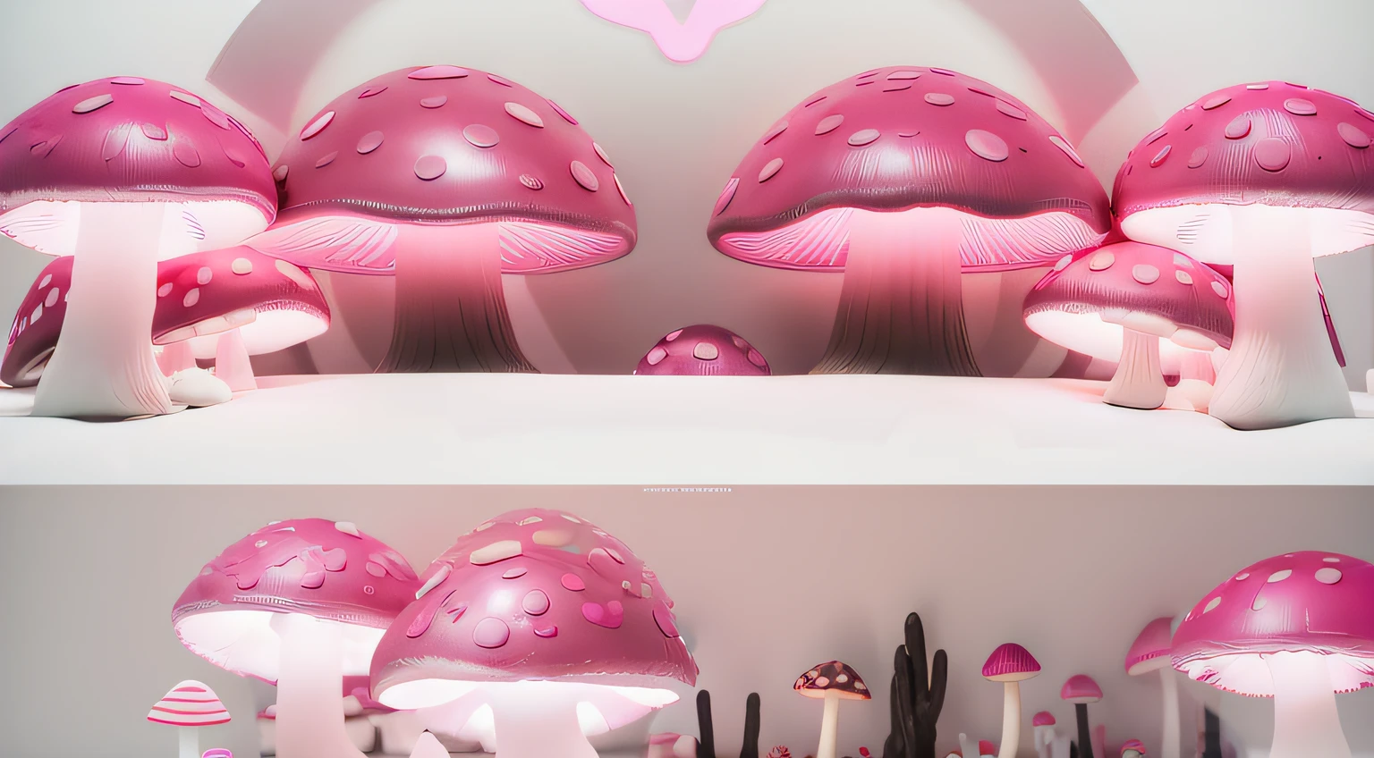 maquete. Neon dark pink mushroom. maquete. Neon Mushroom. cotton. maquete. neon light. cotton. maquete. dark pink mushroom.