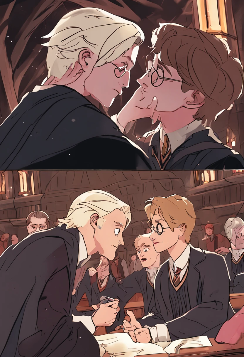 Harry potter、Draco Malfoy、2guys、the kiss、Adhesion