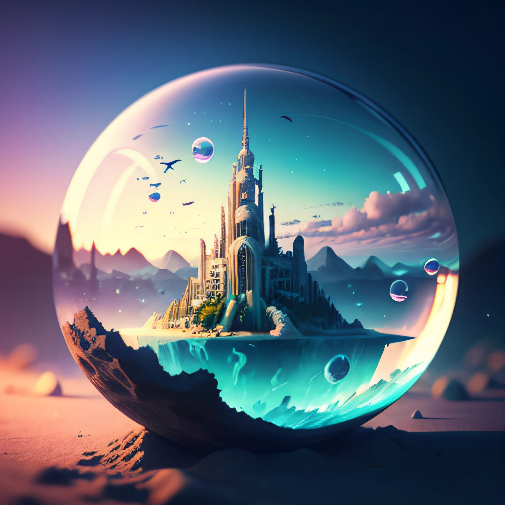 Bubble Realm Art、Underwater City of Atlantis