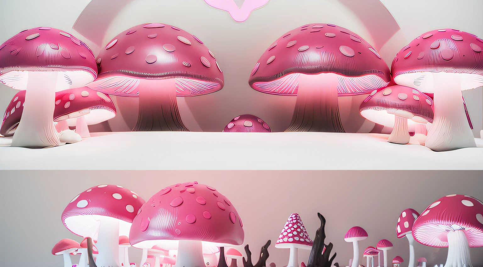 maquete. Neon dark pink mushroom. maquete. Neon Mushroom. cotton. maquete. neon light. cotton. maquete. dark pink mushroom.