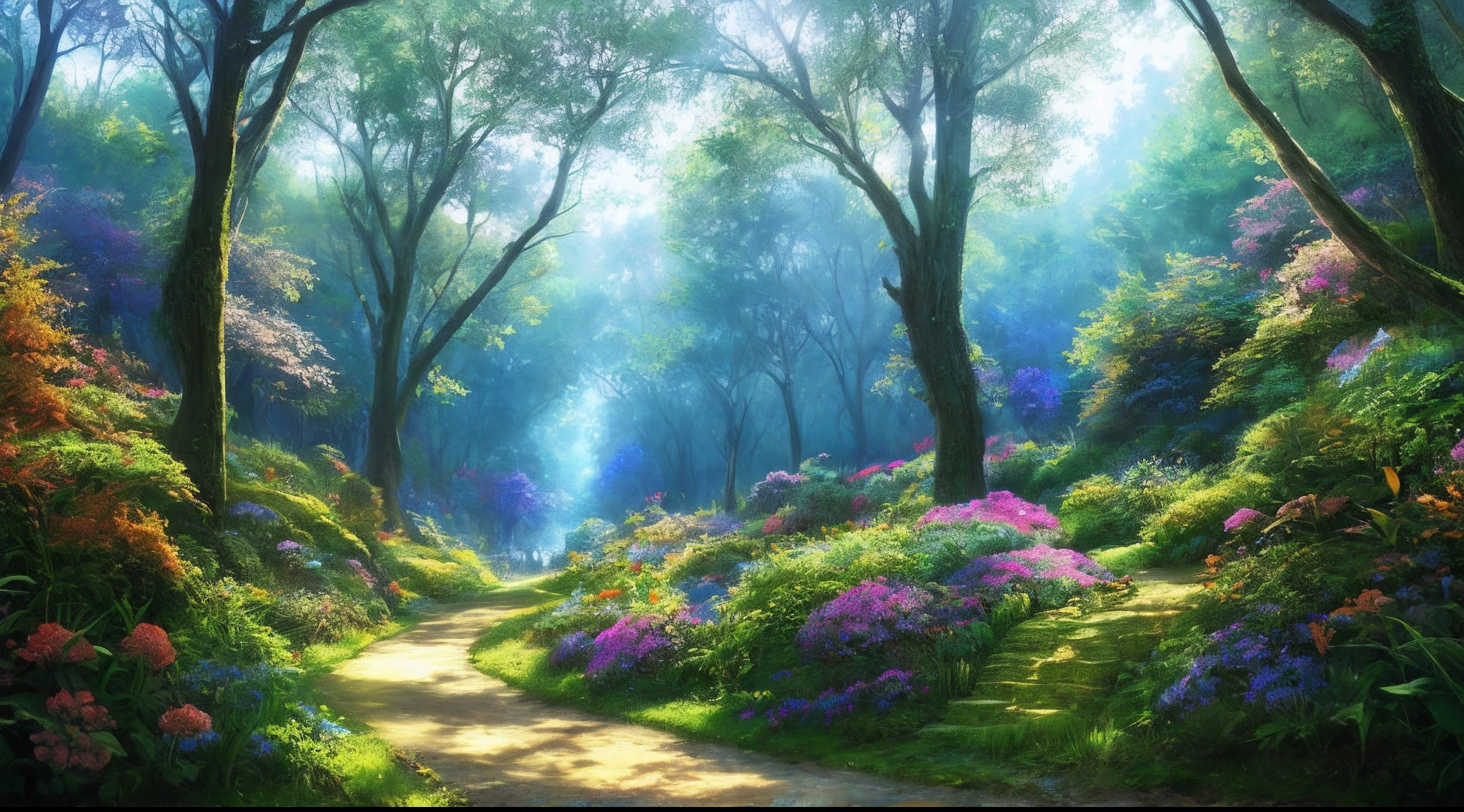 masterpiece, best quality, high quality,extremely detailed CG unity 8k wallpaper, An enchanting and dreamy scene of a fantasy forest, with towering trees, hole and hidden fairy glens, creating a sense of mystique and enchantment, artstation, digital illustration, intricate, trending, pastel colors, oil paiting, award winning photography, Bokeh, Depth of Field, HDR, bloom, Chromatic Aberration ,Photorealistic,extremely detailed, trending on artstation, trending on CGsociety, Intricate, High Detail, dramatic, art by midjourney