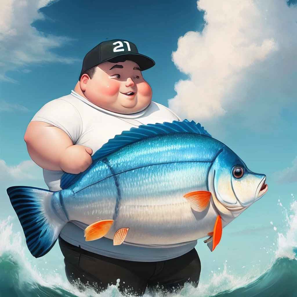 A very fat golfish
