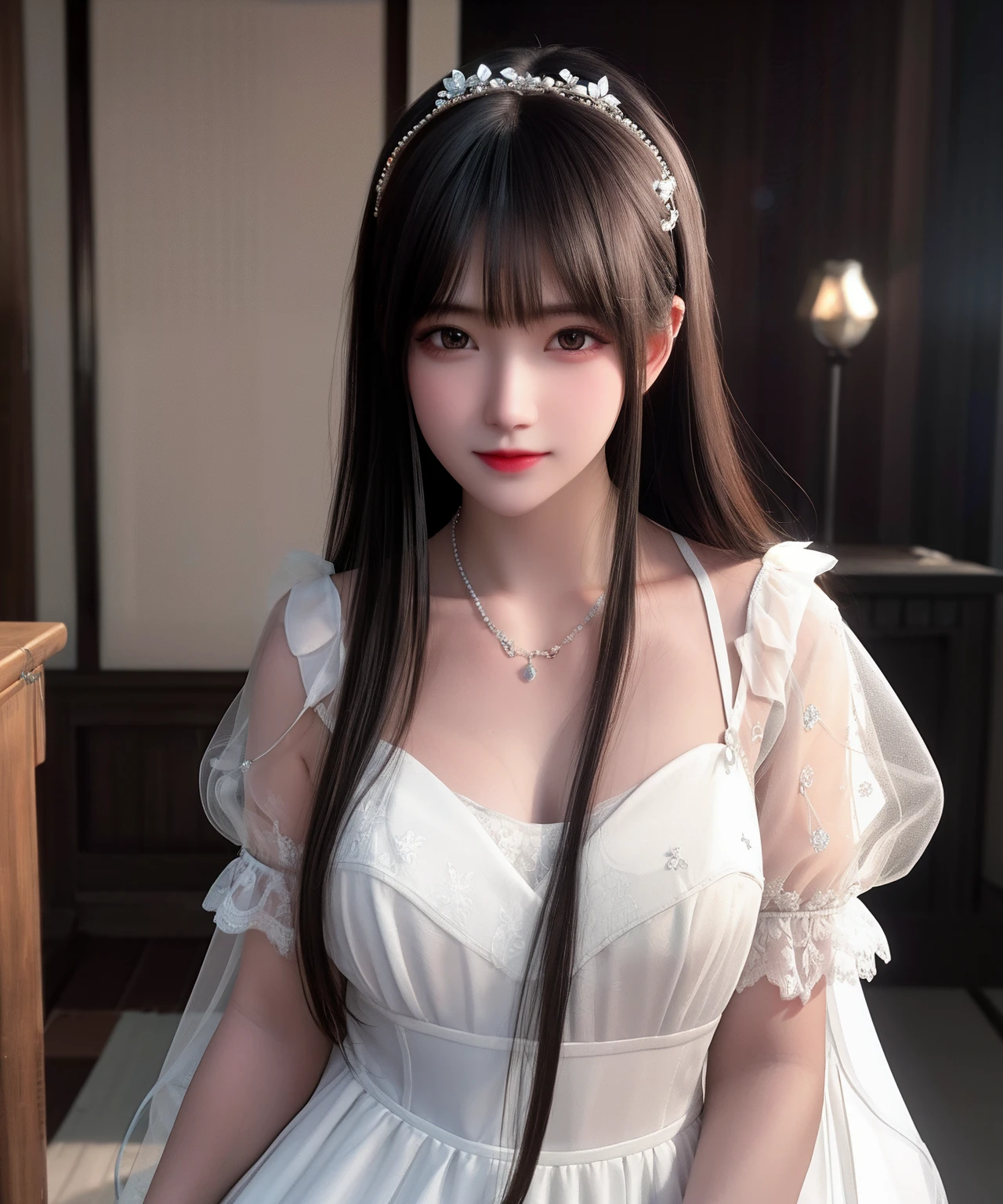 Best Quality, Masterpiece, High Resolution, 1girl, Porcelain Dress, Hair Accessories, Necklace, Jewelry, Pretty Face, On Body, Tyndall Effect, Realistic, Shadow Studio, Rim Lighting, Dual Tone Lighting, (High Detail Skins: 1.2), 8k UHD, dslr, soft light, high quality, volume light, sneak shot, photo, high resolution, 4k, 8k, background blur,