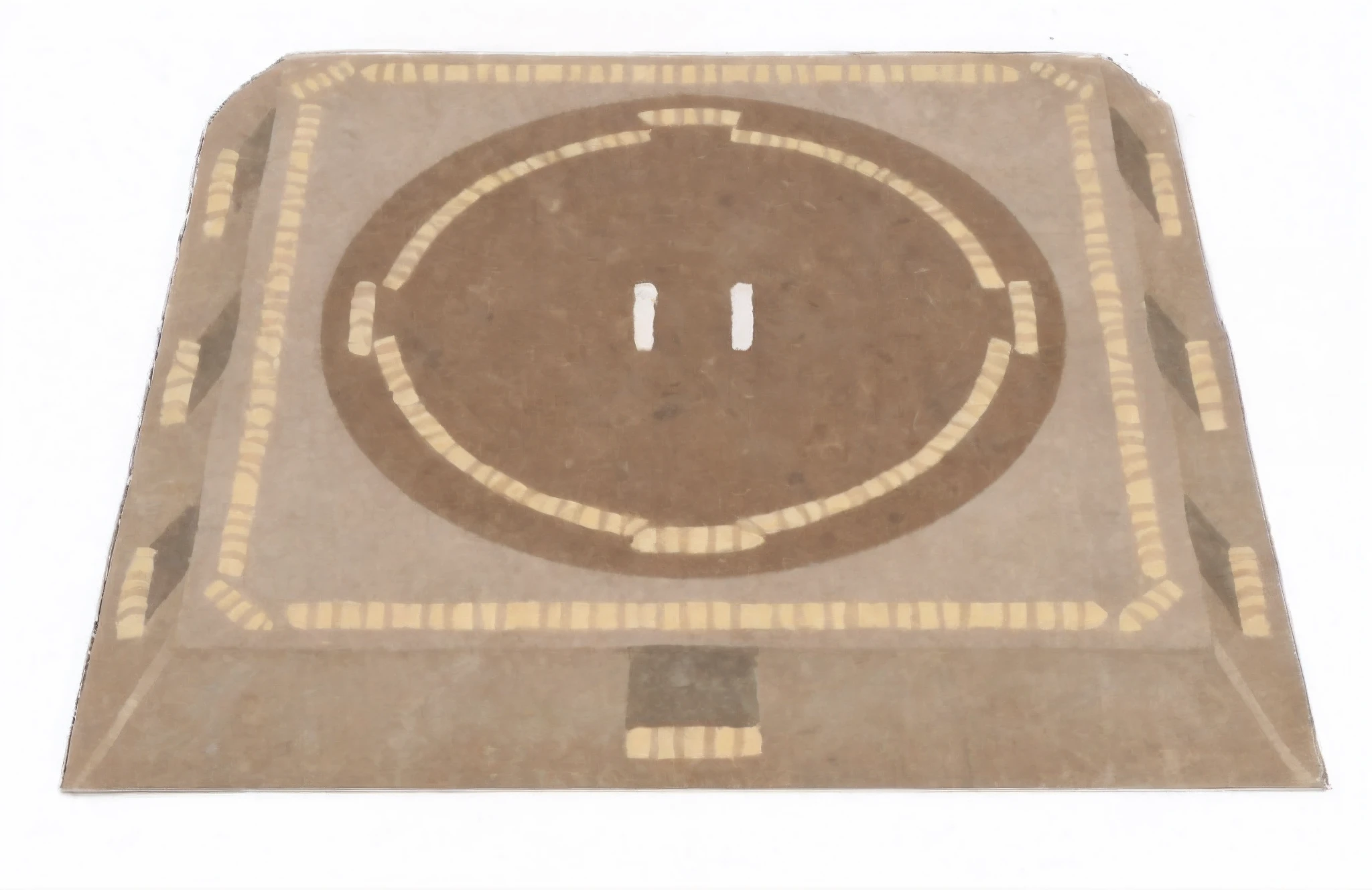 There is a sumo wrestling hall、pedestal made of earth and sand,,、Noose decoration、white plate