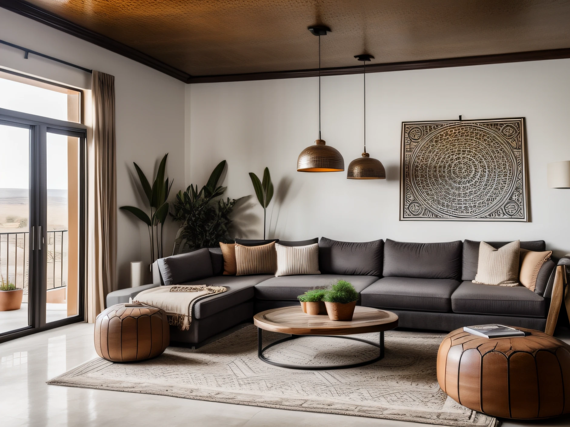 interior design, lounge, Interior Design Boho, Industrial Interior Design, Minimalist interior design, Moorish interior design, Moroccan Interior Design, Neolithic interior design, Fondo del valle Penthouse Highres