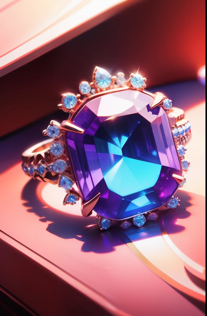 (Huge Rings in the air),Bold design,CreativeDesign,Red Jewel,sapphires,Purple gemstones,jade,gyuru,Wedding rings,diamond,Couple rings,Close-up of the ring,Three-dimensional feeling,reasonable design
