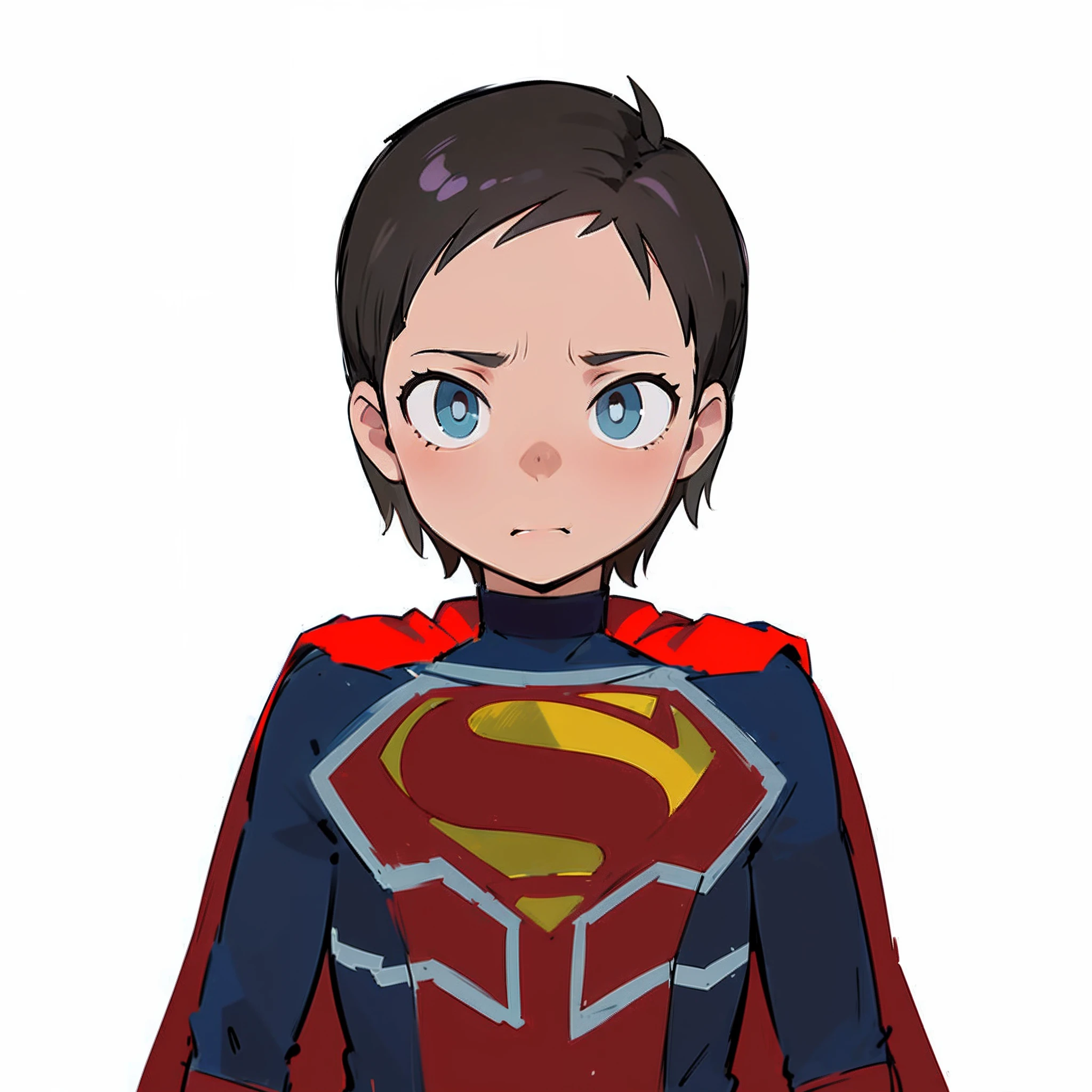 a cartoon of a young man dressed as a superman, digitally colored, super, superman, clean cel shaded, made with anime painter studio, cel - shaded art style, anime style hyper detailed, inspired by Tomioka Tessai, colored lineart, [ digital art ]!!, :14 80s anime style, inspired by Kōno Michisei