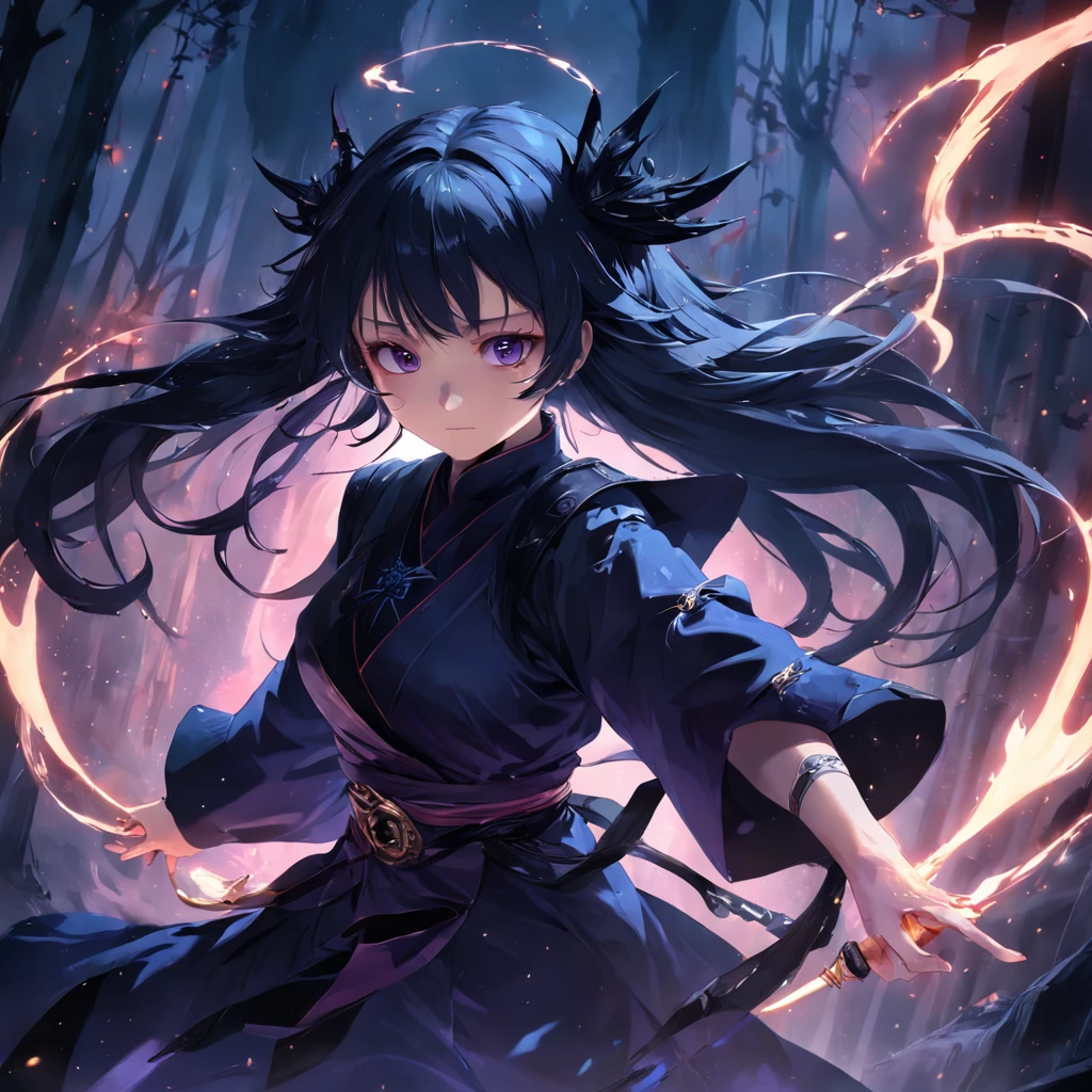 Best quality, Masterpiece, 超高分辨率, (photograph realistic:1.4), surrealism, Dream-like,fusionart, Shadowdancer, shadow magic, darkness control, stealth, shadowstep, umbral spells, hidden blade,