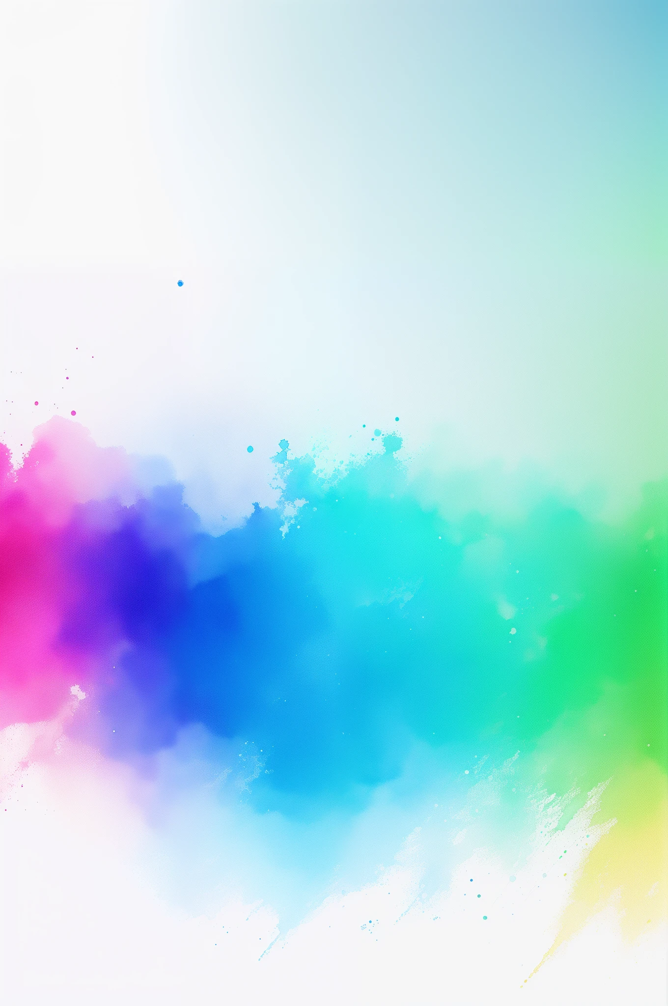 "High-precision CG Unity 8K wallpaper, top Quority, ultra-detailliert, tmasterpiece, Watercolor sputtering art, Cyan"
