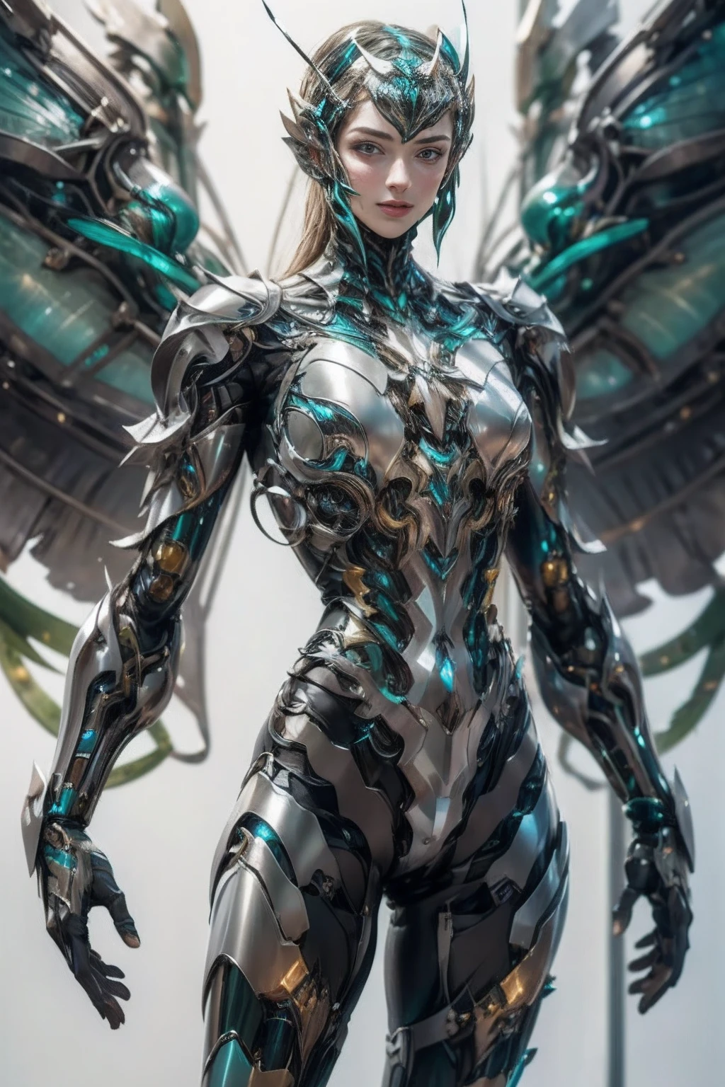 Insect humans、Hornetman、terrifying、Slender Macho Body、large plumage、