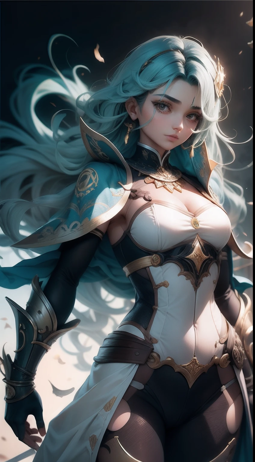 princesa guerreira forte, centrada, visual chave, intrincado, altamente detalhado, breathtaking beauty, lineart preciso, vibrante, Comprehensive cinematic, Carne Griffiths, Conrad Roset, (o retrato mais bonito do mundo:1.5), todo detalhado