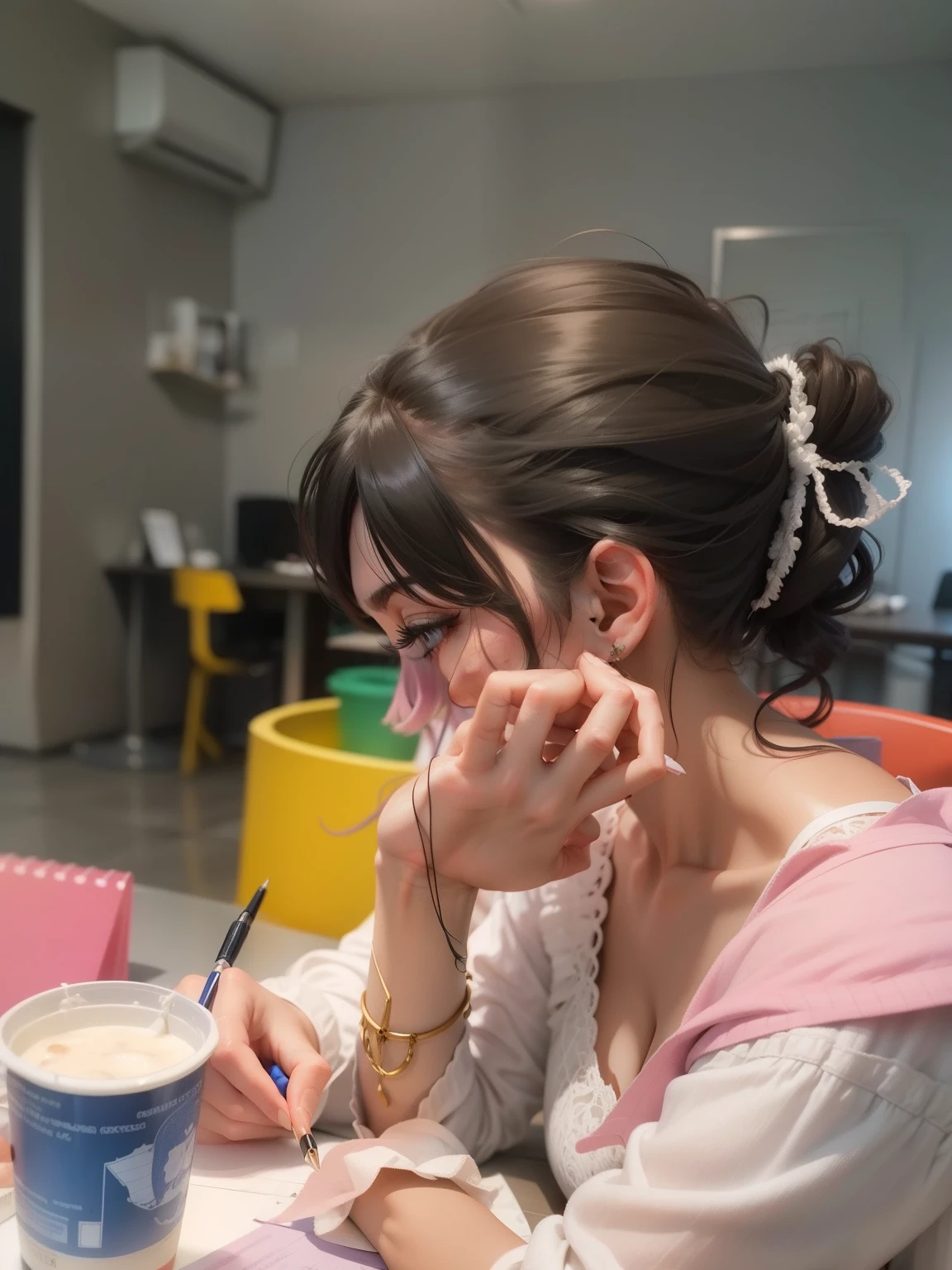 Please draw me a two-dimensional diagram of her