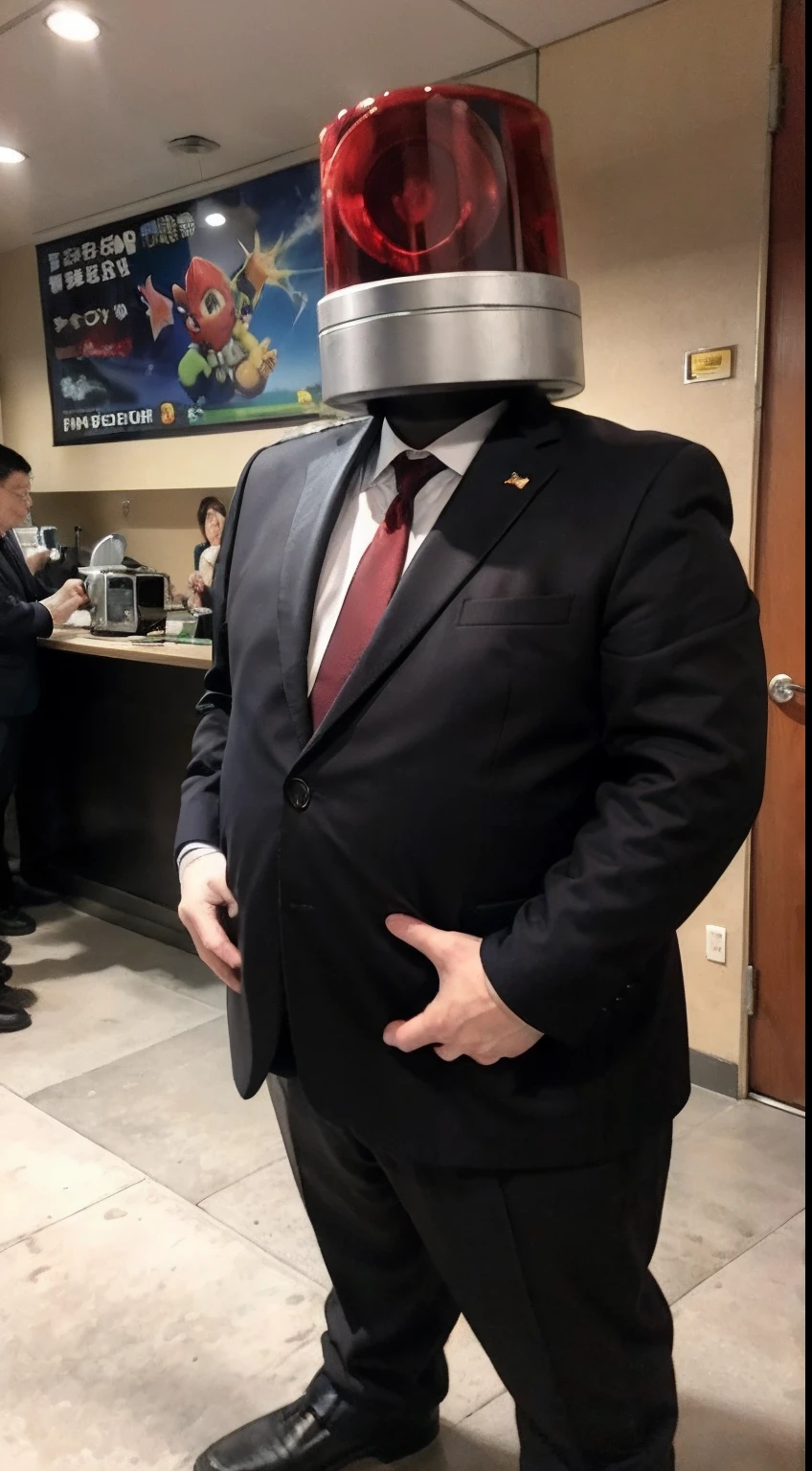 1 fat man, Bowser КАМЕРОТОКО, Very thick, standup, grown up