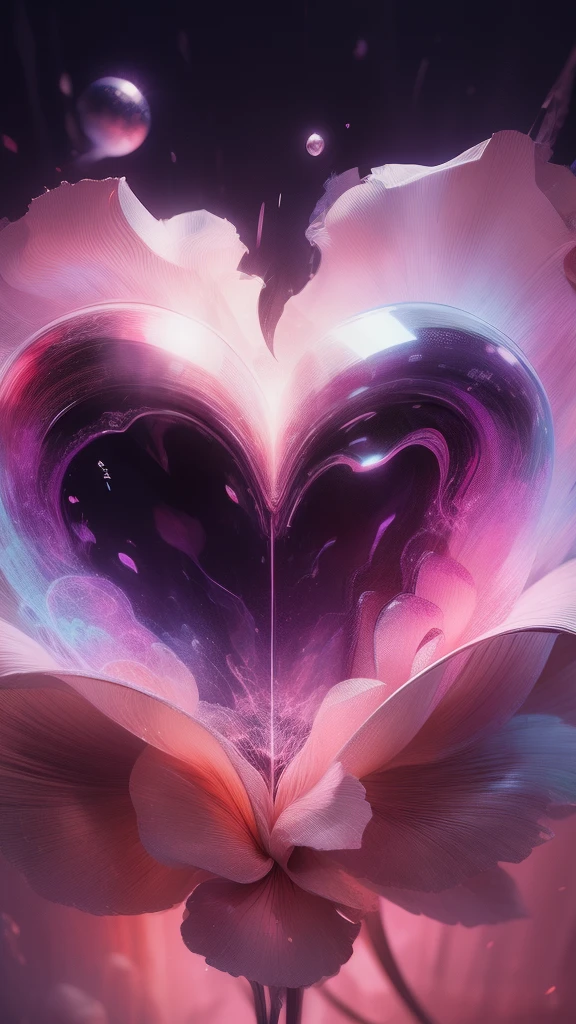 The heart of the dream,Mystery poster,Data art,Dongles