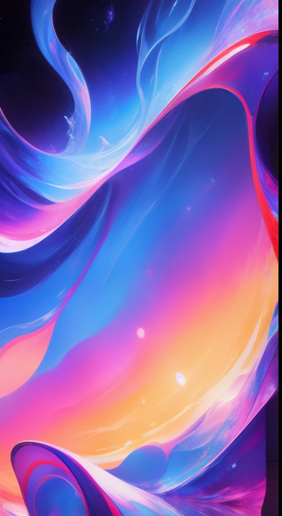 Reflecting a vibrant flat mirror, colorful world, with dynamism.lineworks,Mountain pattern,Moire,loong pattern,As estrelas,kosmos