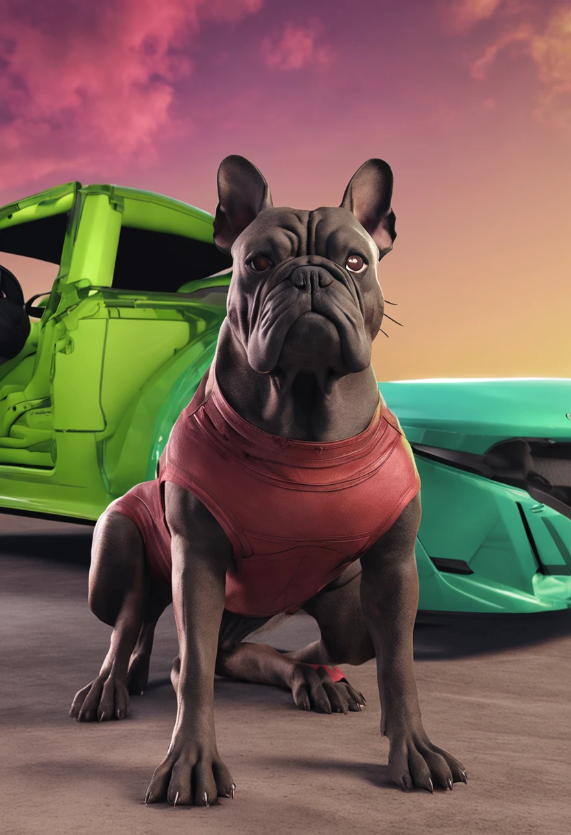 Hulk Dog Octane Rendering, hyper realistic, –AR 2:3 –q 2