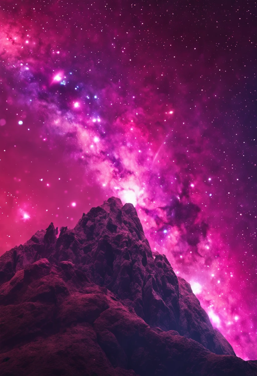 realistick, space, pink galaxy, out of this world