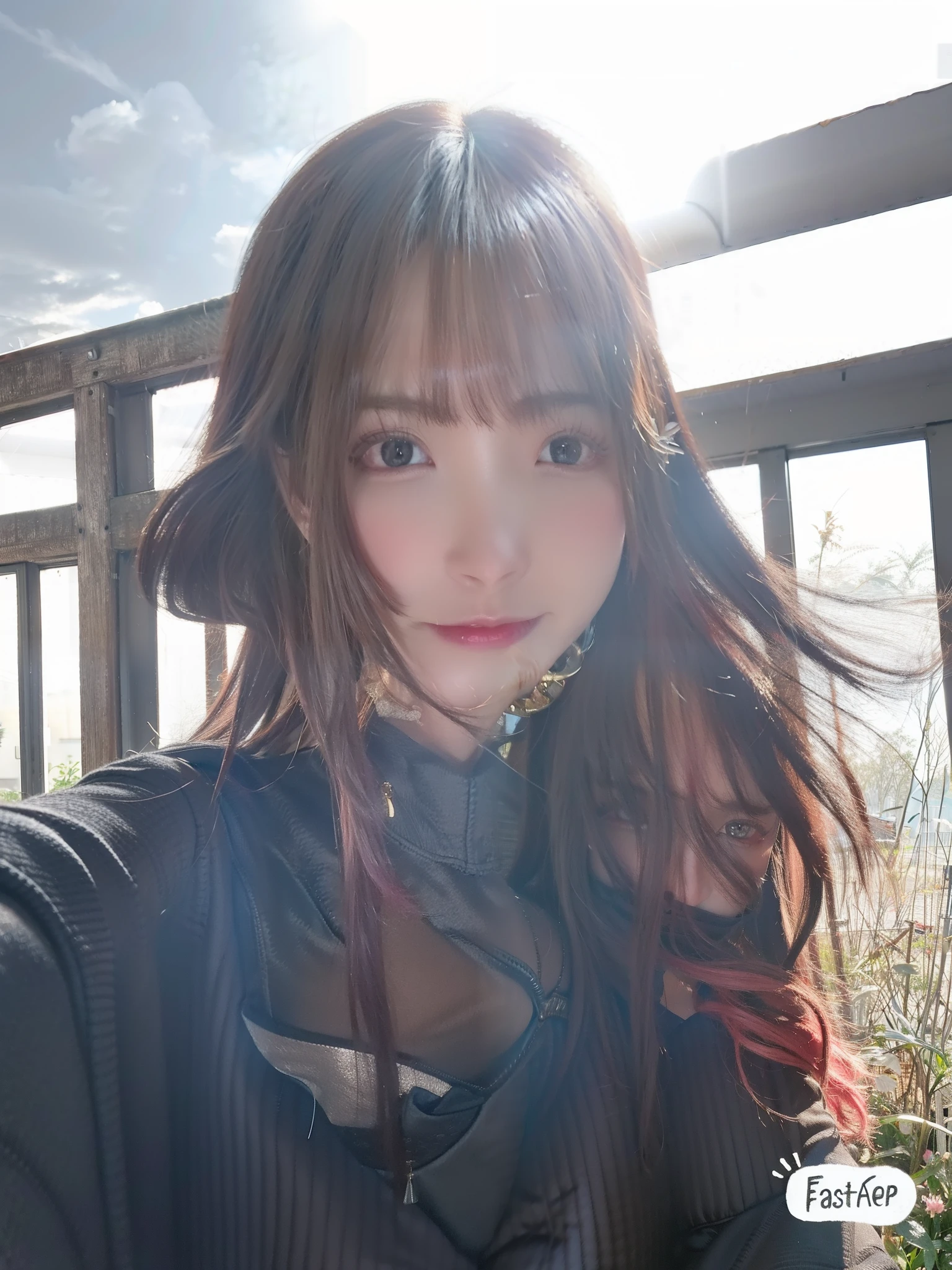 (8K, 4K, Best quality, A high resolution:1.2), (marsterpiece, Realistic, photograph realistic:1.37), 1girll, Solo, Beautiful face, eyeslashes, nase, Glossy lips, (Detailed eyes, view the viewer, Fair skin, White skin:1.5), fine complexion, Upper body, Large breasts, Busty, , (:1.5), Outdoor onsen, two sides up, Absurdly long hair, Blonde hair, Pink hair, bangs, hair adornments, bow,