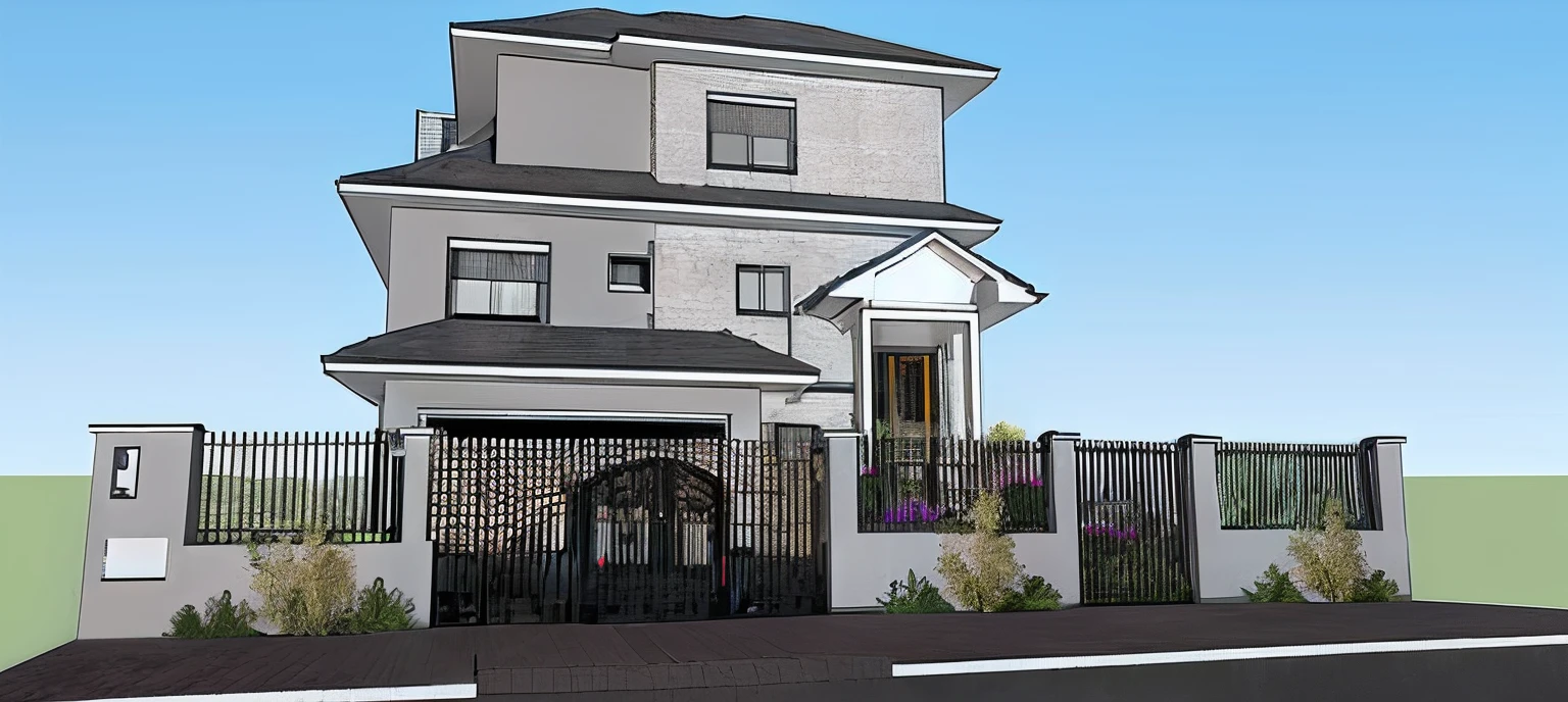 generate an ultra-realistic architectural rendering of this image while maintaining volumetry, cores e materiais aplicados