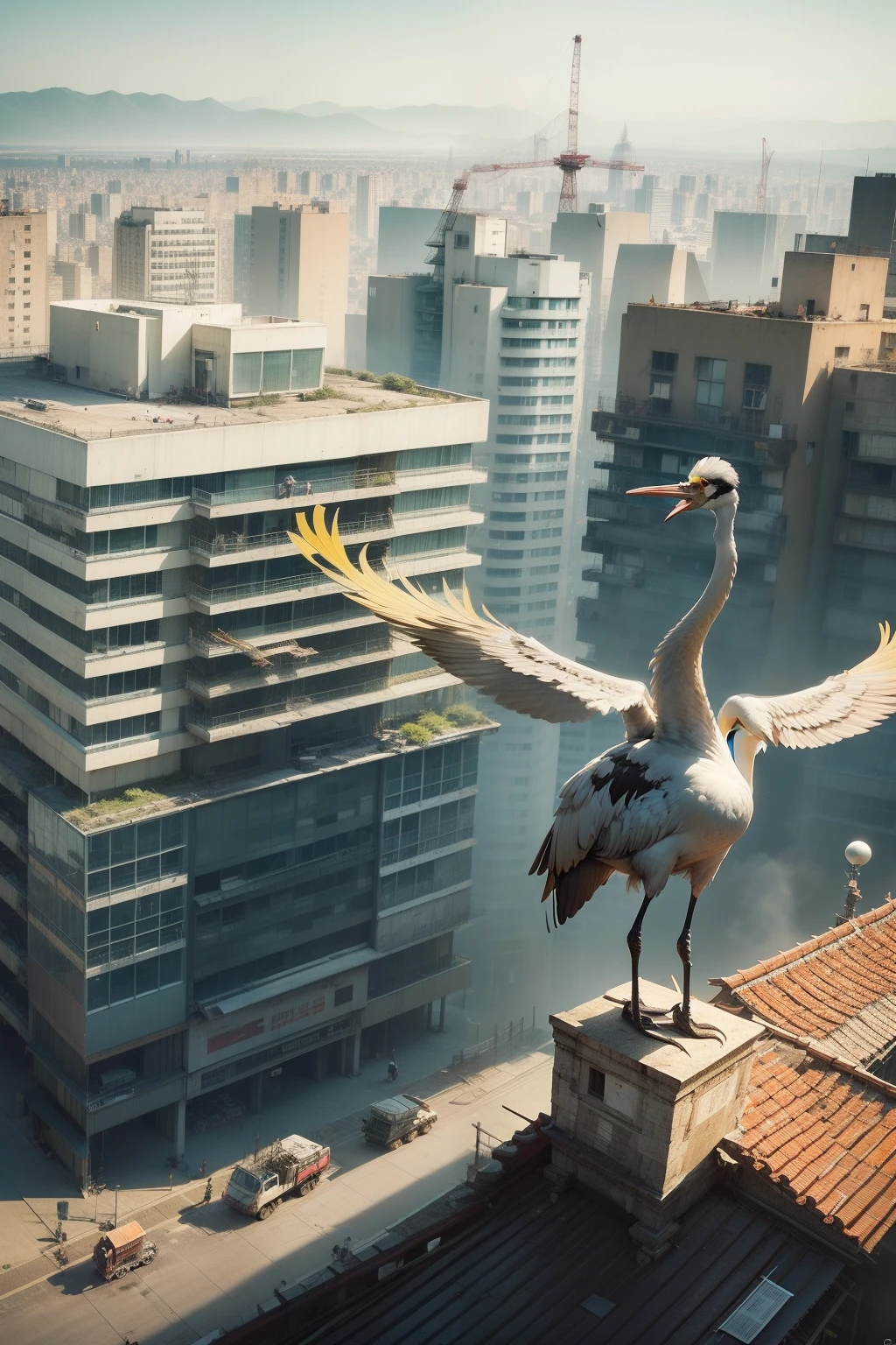 The people of the past have gone by yellow crane，The Yellow Crane Tower is empty here