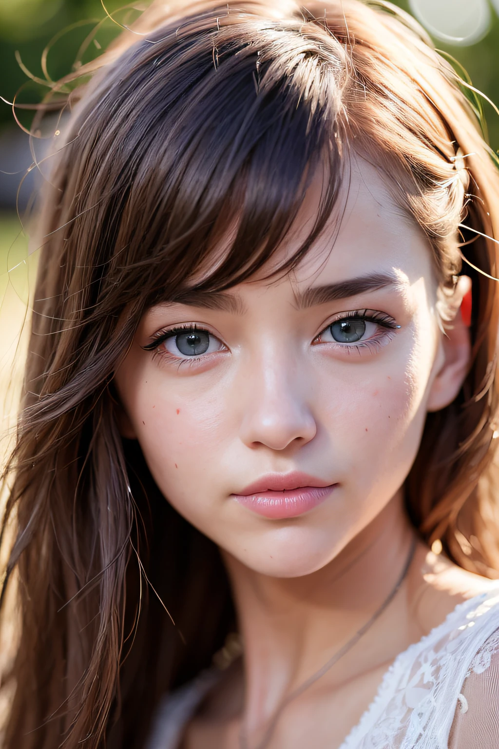 (realistic, photo-realistic:1.37),(8k, RAW photo, best quality, masterpiece:1.2), cute, ultra-detailed,heart-shaped pupils,physically-based rendering, ultra high res, kodakvision color, shot on Arricam LT Camera, bokeh, sharp focus,
looking at viewer,photorealistic,realistic, solo, photorealistic, best quality,extremely detailed face,extremely detailed eyes and face, beautiful detailed eyes,absurdres, incredibly absurdres,haunting smile,Messy hair, floating hair, ,
