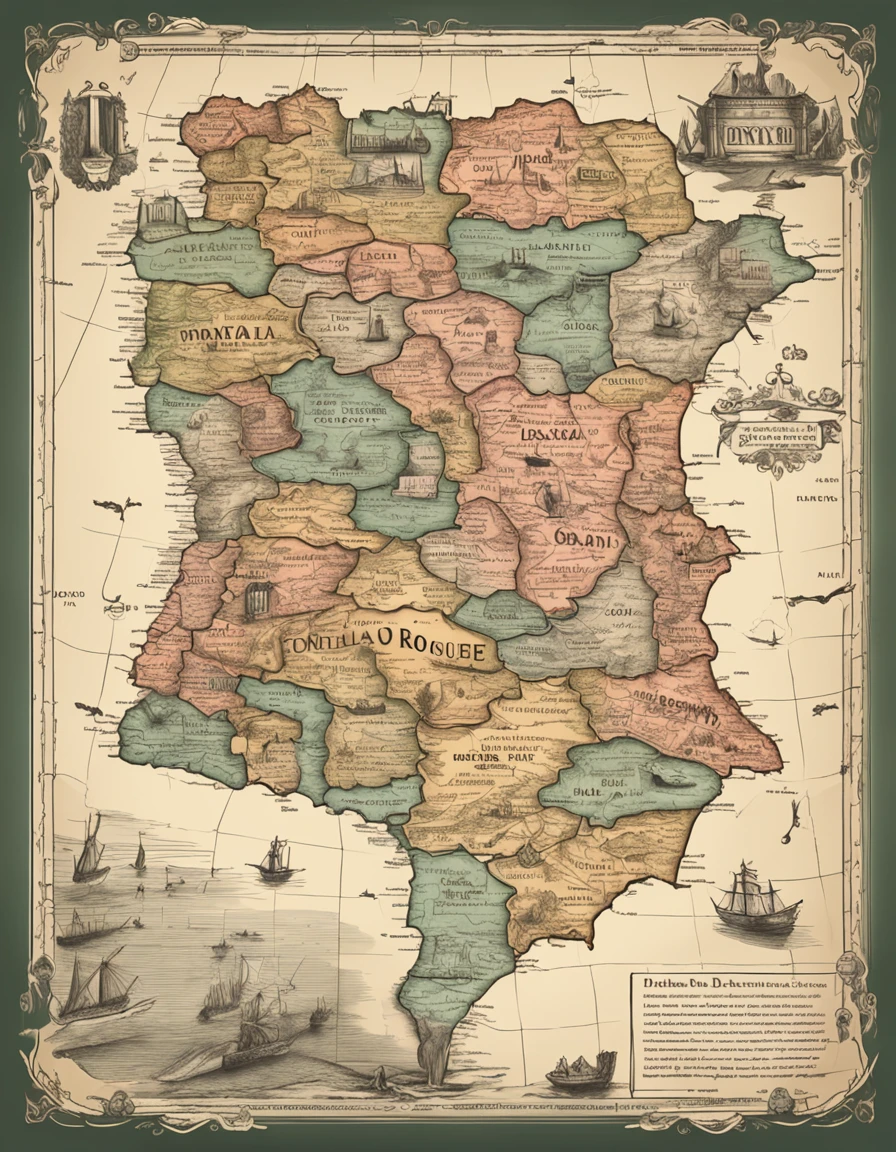 A map of portugal with all the regions and their names, portugal, over all view, mapa, Lisboa, description, Ios, mapa detalhado, proporcional, azores, Detailed illustration, mapa, onde um grande, information, sem antecedentes, Carravaggion, Completo - Ver, vivid and detailed, by João Artur da Silva, fundo interessante