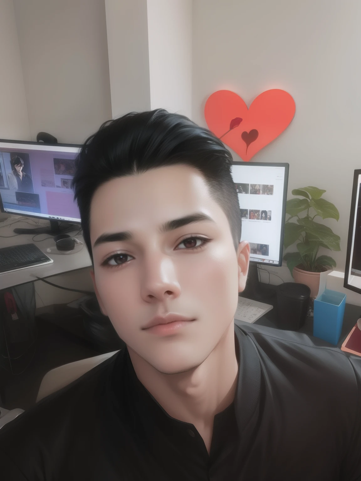 1boy,handsome,black hair