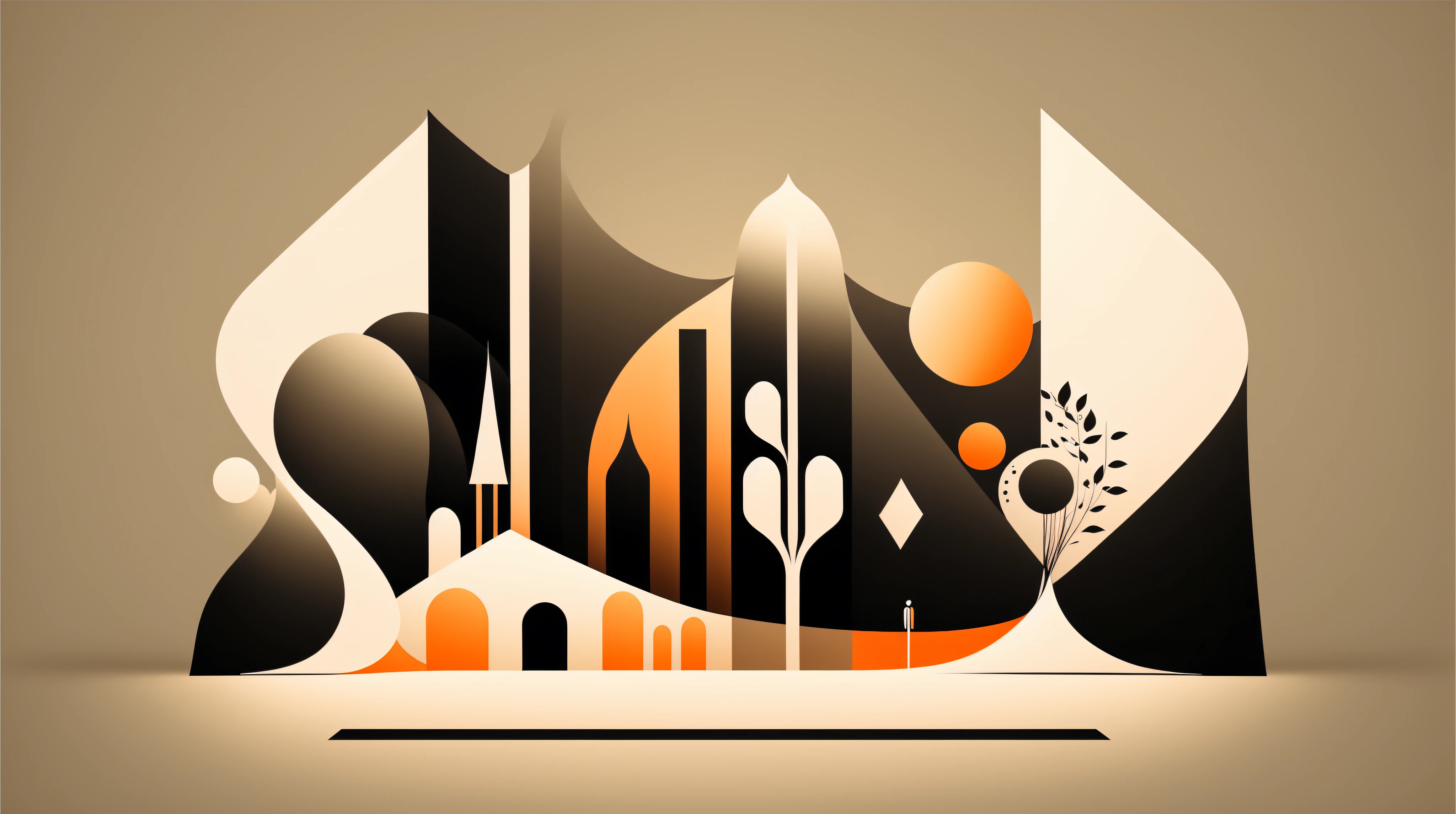 Narrativa minimalista: Create vector graphics that use minimalist design techniques to convey narratives or tell stories with clean lines, formas simples, and careful composition.