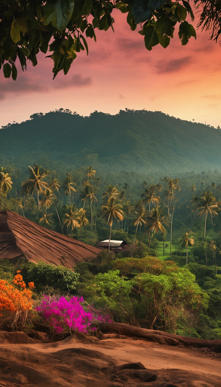 A montage of picturesque Sri Lankan landscapes, historical sites, and images of poets