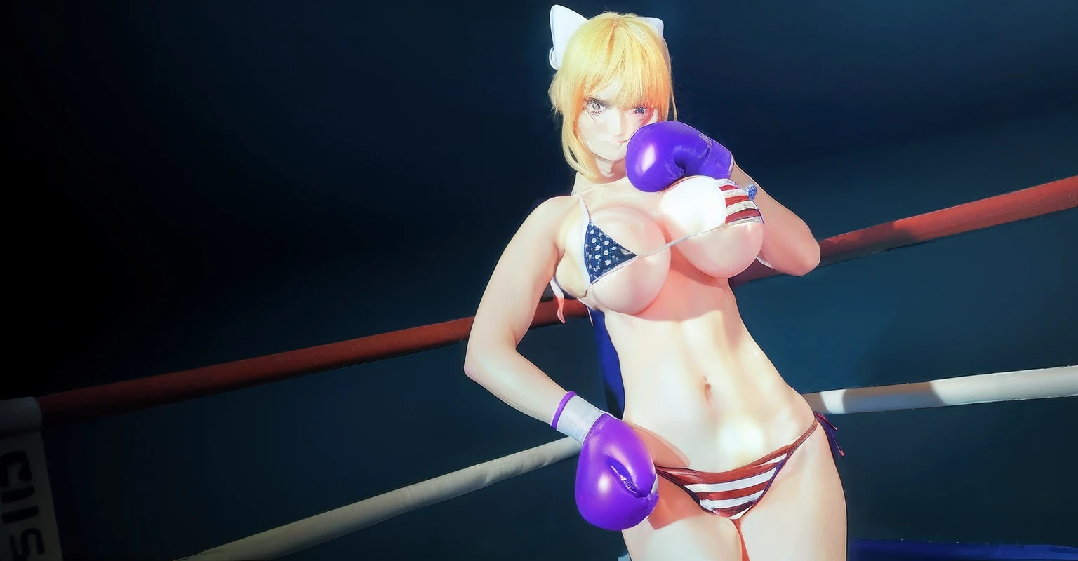 masterpiece, 8K, realistic, photo-realistic,1girl, (curly shiny orange hair:1.2), sensual, shy little smile, green eyes, ginger, 20 yo, young, bedroom,(shorts, nobra tank top:1), professional lighting, boxing