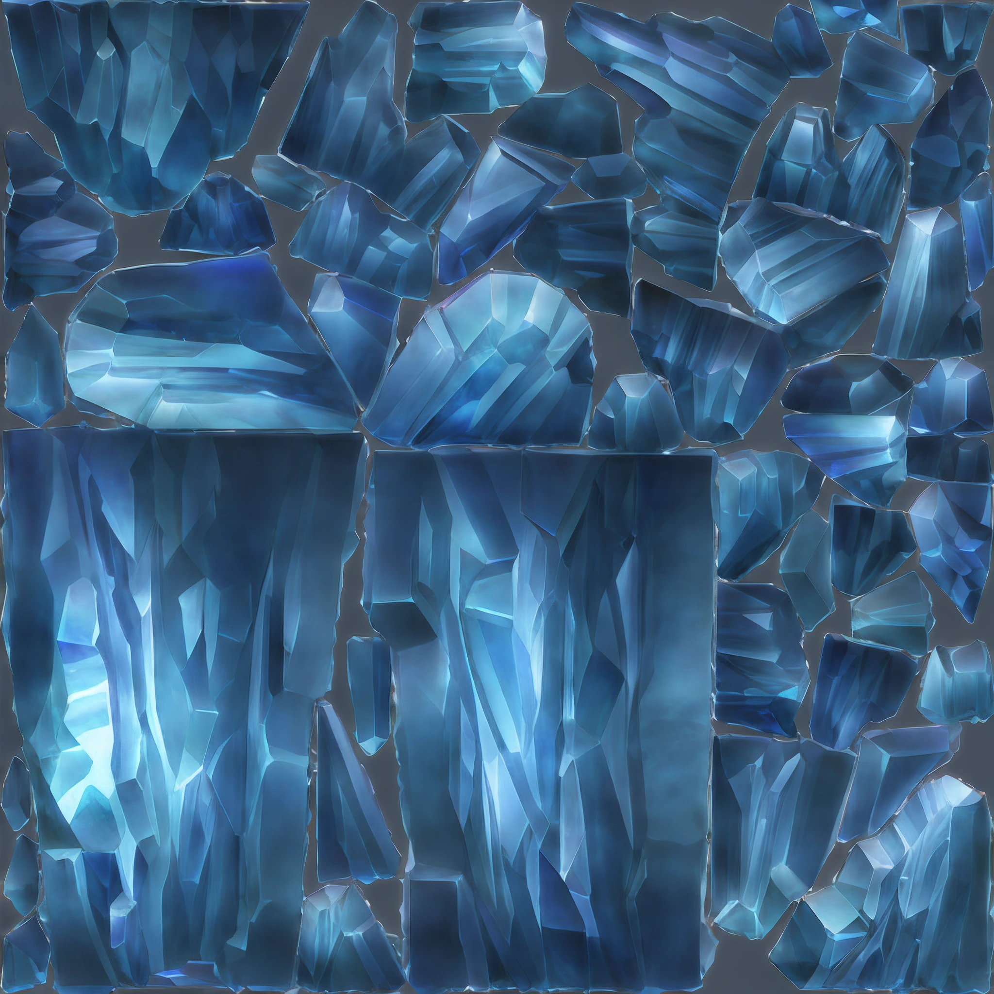 crystal，Blue crystal，Transparent