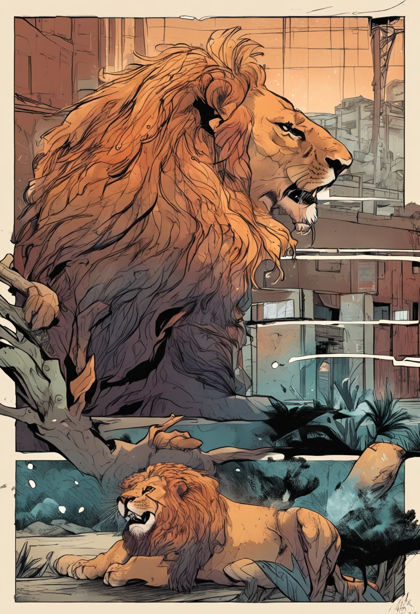 lions atack
