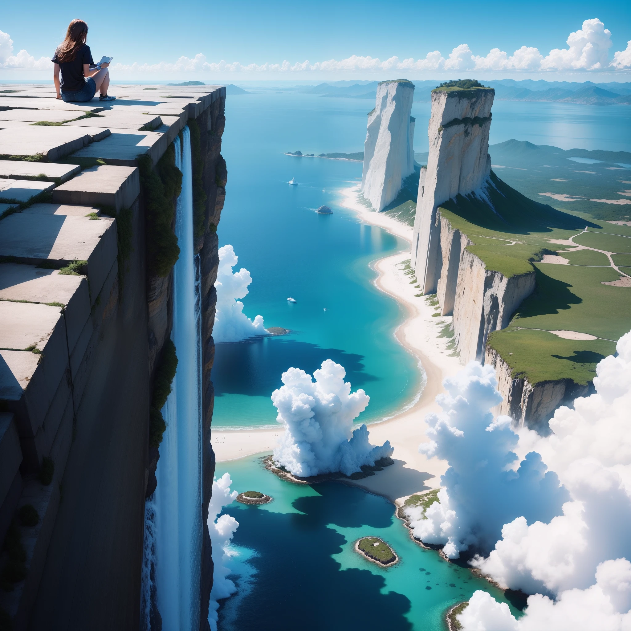 Endless blue skies and views