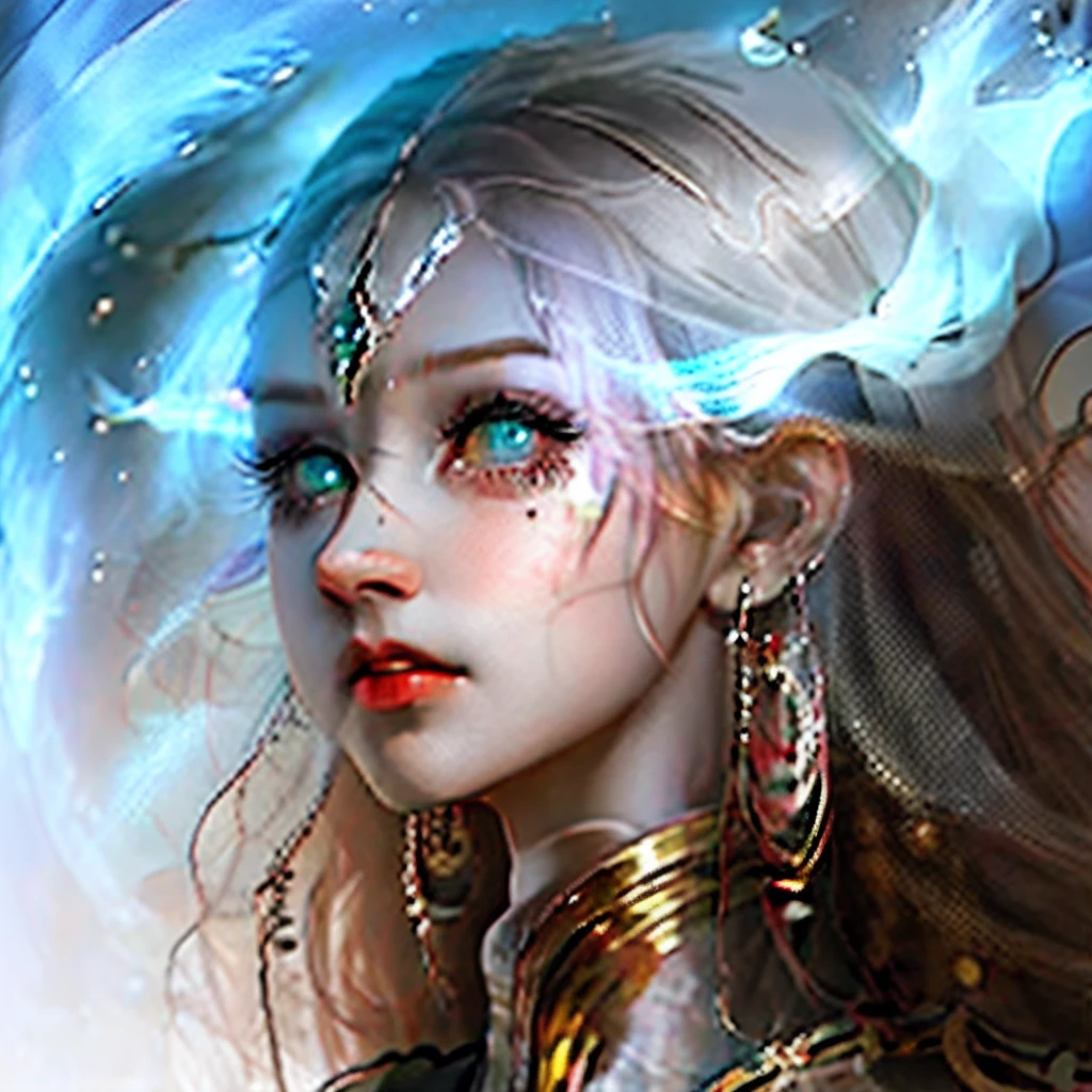 A girl with long hair in the black，Has a pair of emerald eyes，and the magical ability to travel through time and space