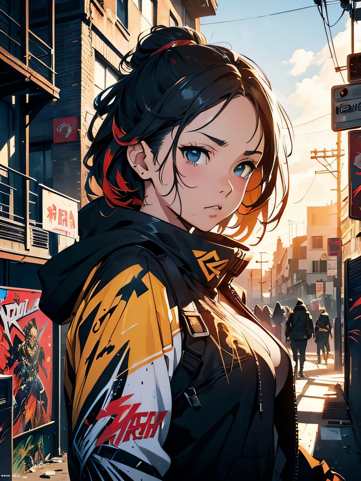 16k varied graffiti art, manga, golden dawn, dawn light, dynamic, highly detailed, digital painting, artstation, concept art, smooth, sharp focus, illustration, paint splash, art by Carne Griffiths and Wadim Kashin