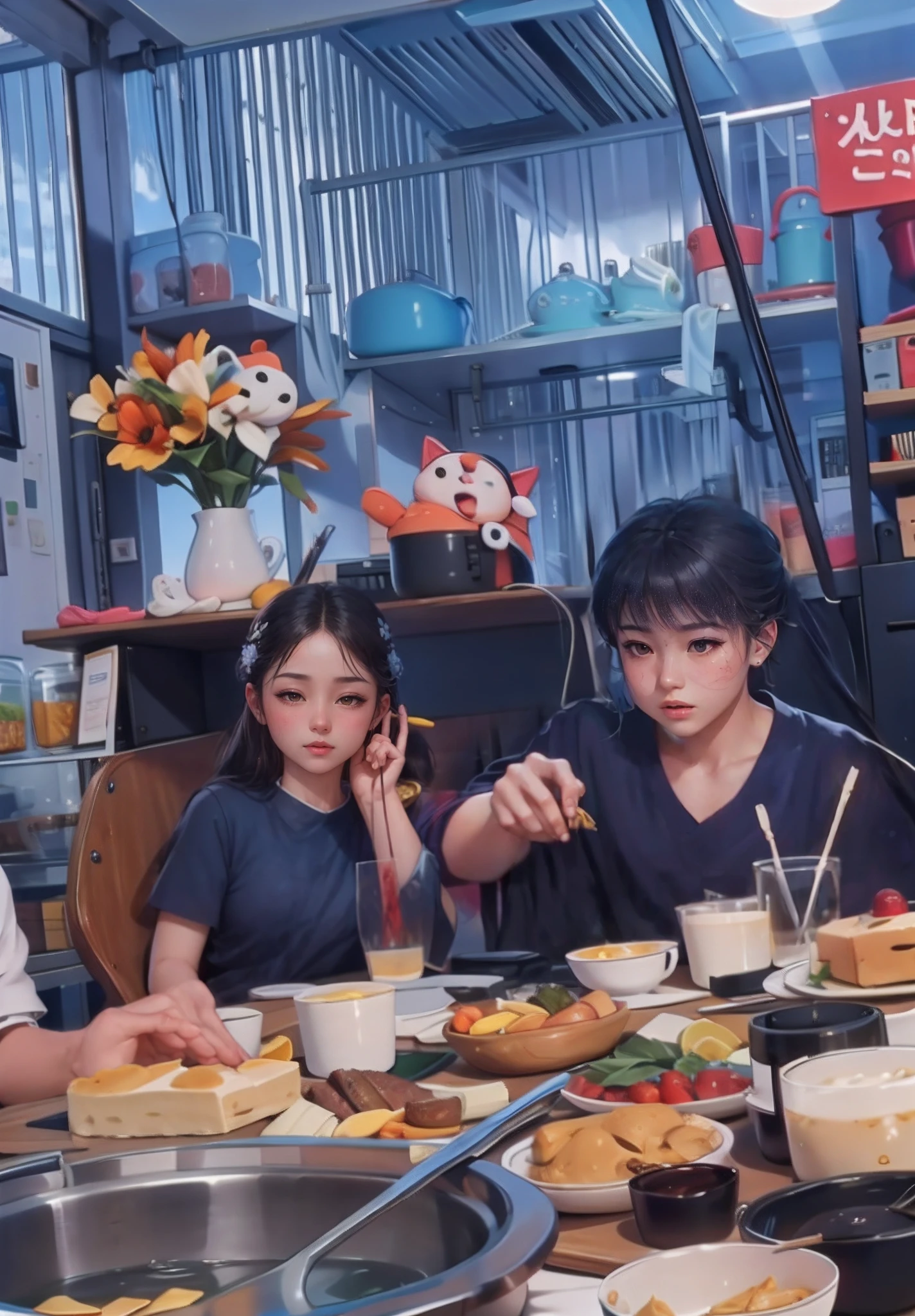 (8k, RAW photo:1.2), best quality, ultra high res, dramatic angle, (fluttered detailed color splashs), (illustration), (((1 girl))), (long hair), (rain:0.9), (headdress: 1.4), there is an ancient palace next to the girl, Hanfu, (emphasis), Color ink painting, (splash color), splash color, (((colorful))), (sketch: 0.8), Masterpiece, best quality, beautiful painted, highly detailed, (denoising:0.6), [splash ink], ((ink refraction)), (beautiful detailed sky), moon, highly, detailed, (masterpiece, best quality, extremely detailed) CG unity 8k wallpaper, masterpiece, best quality, super detailed), (garlic), medium chest, pink clothes, white flowers