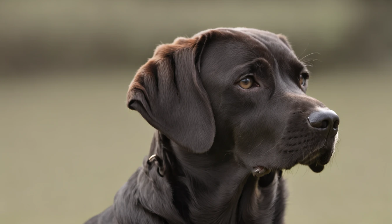 Harrier, dog, single body, Perfil, lado, preto