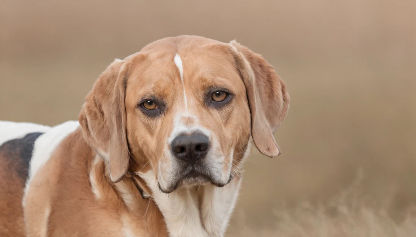 Harrier, dog, single body, Perfil, lado, preto, color White & Tan