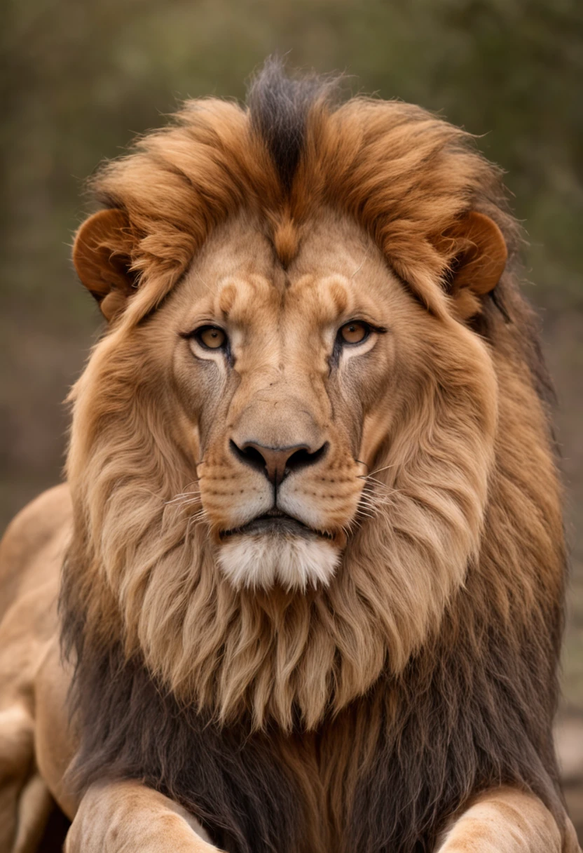 a closeup of a lion with a man in the background, with the mane of a lion, the mane of a lion, Rei da selva, Rei dos Reis, majestoso!!! Beautiful!!!, Senhor da Selva, the man riding is on the lion, face of an lion, Aslan the Lion, lion warrior, Directed by: Matt Stewart, half lion
