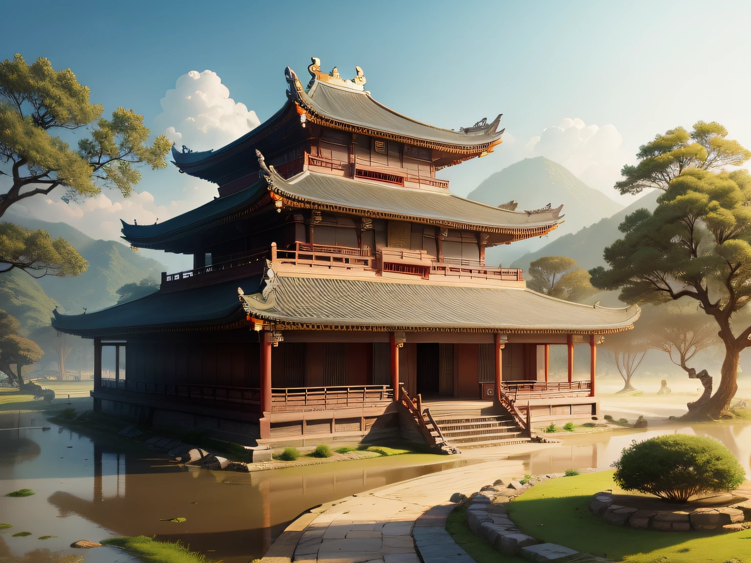 ancient buildings of China,A huge temple,Temple