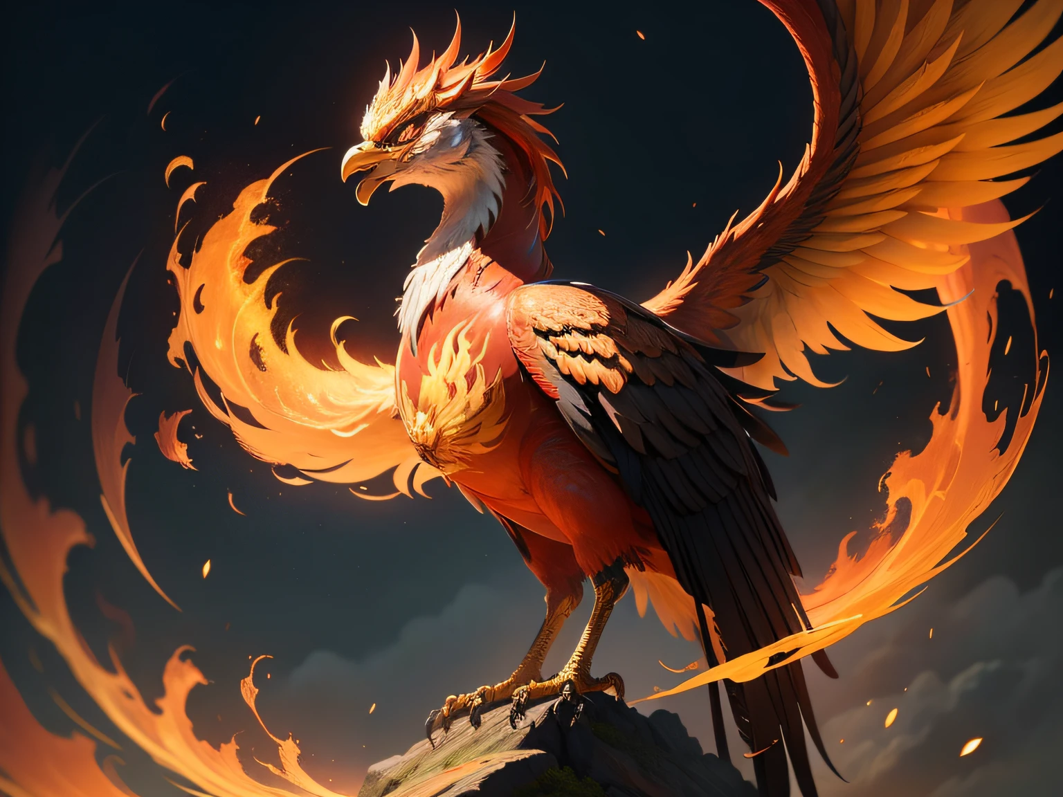 The image of a phoenix in Chinese mythology