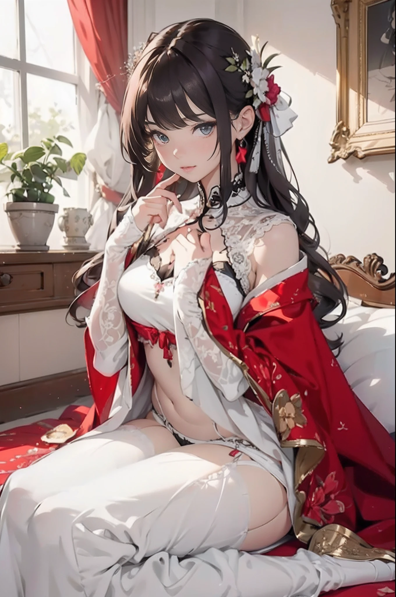 master piece,hyper quality, Hyper Detailed,Perfect drawing,NFSW,。.。.。.。.。.。.。.。.3D,8K Illustration、clearface、Hi-Res、Luxury underwear、Beautiful panties、nice background、beatiful backgrounds、Detailed drawing、Perfect Beautiful Girl、Perfect Photo