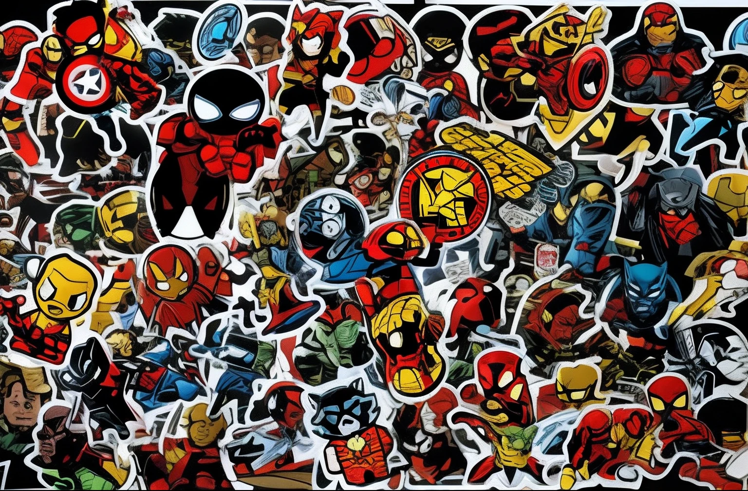 a close up of a bunch of stickers on a table, stickers, marvel comics h 6 4 0, marvel character, marvel marvel marvel, sticker art, sticker - art, marvel superhero, 2 5 6 x 2 5 6, 256x256, marvel style, marvel comic style, marvel comics, marvel comic book characters, marvel universe, stickers illustrations