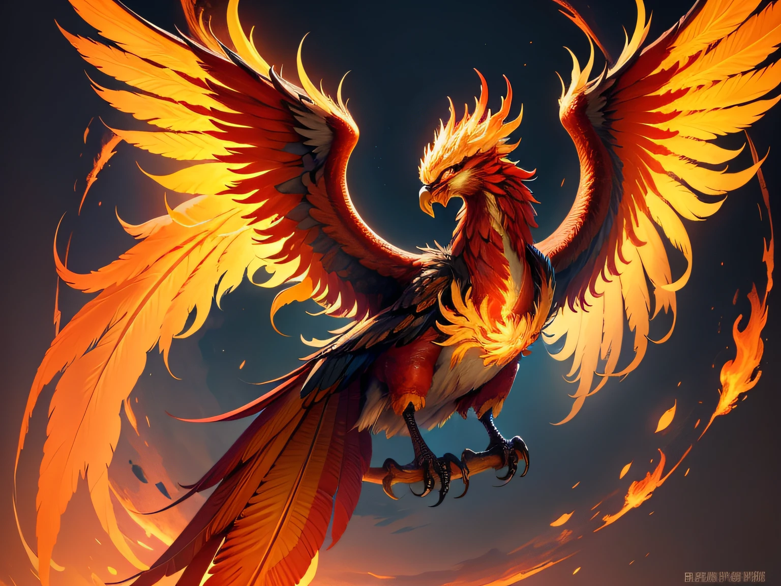 Close-up of the phoenix in Chinese mythology and legend