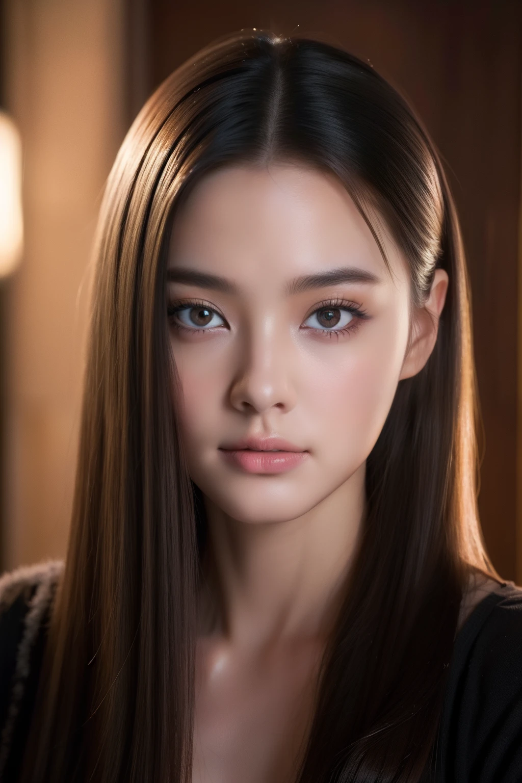 top-quality、​masterpiece、8K、Photorealsitic、lighting like a movie、24 years old、beauty woman、Beautiful face、beautidful eyes、real looking skin、Beautiful skins