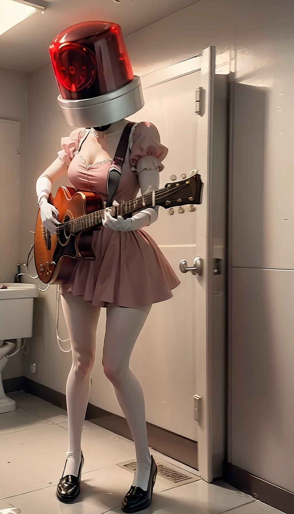 Персонаж Princess Peach Камеротоко, Pink Dress, plays the guitar, In the toilet