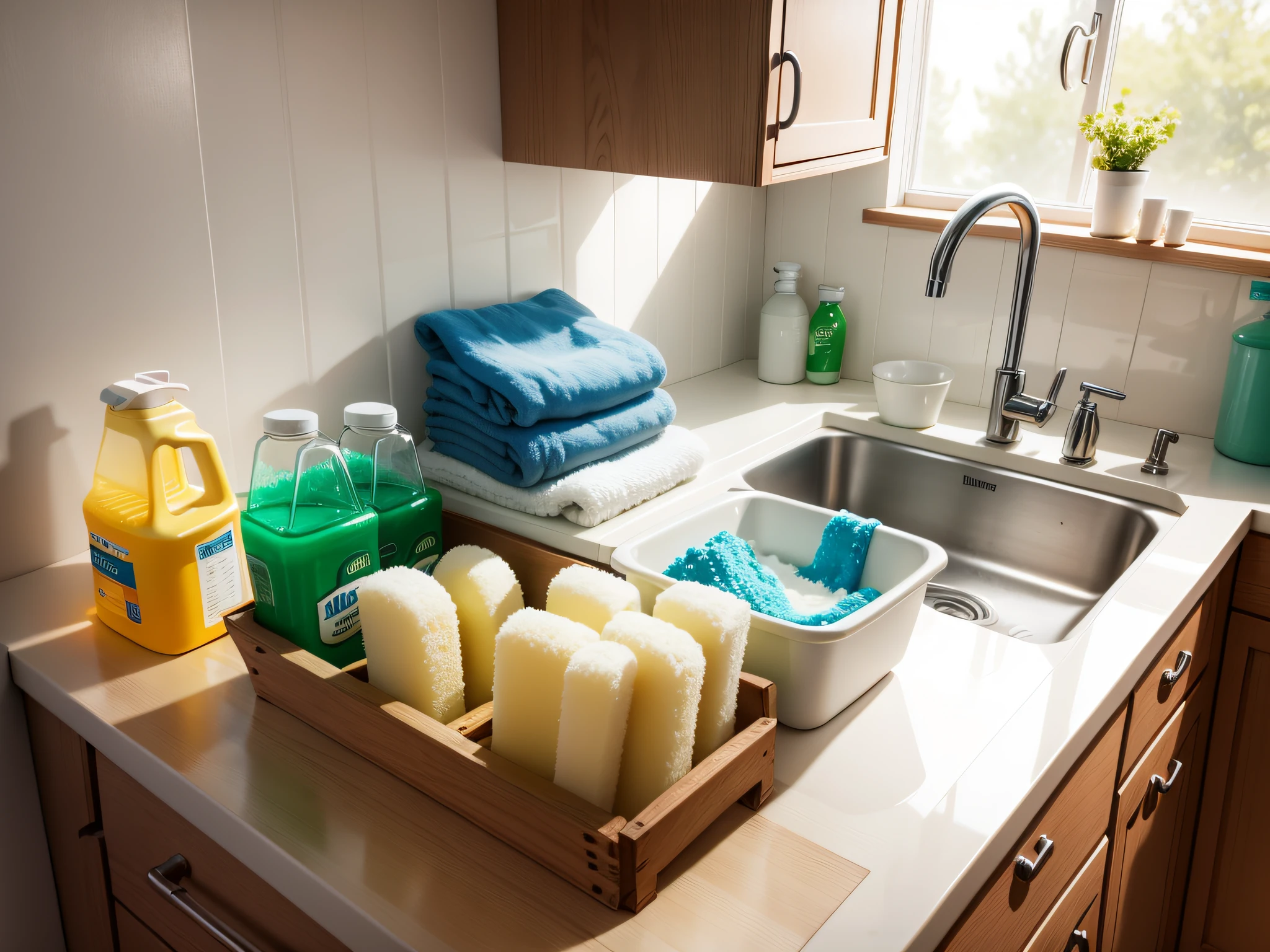Detergent in the kitchen