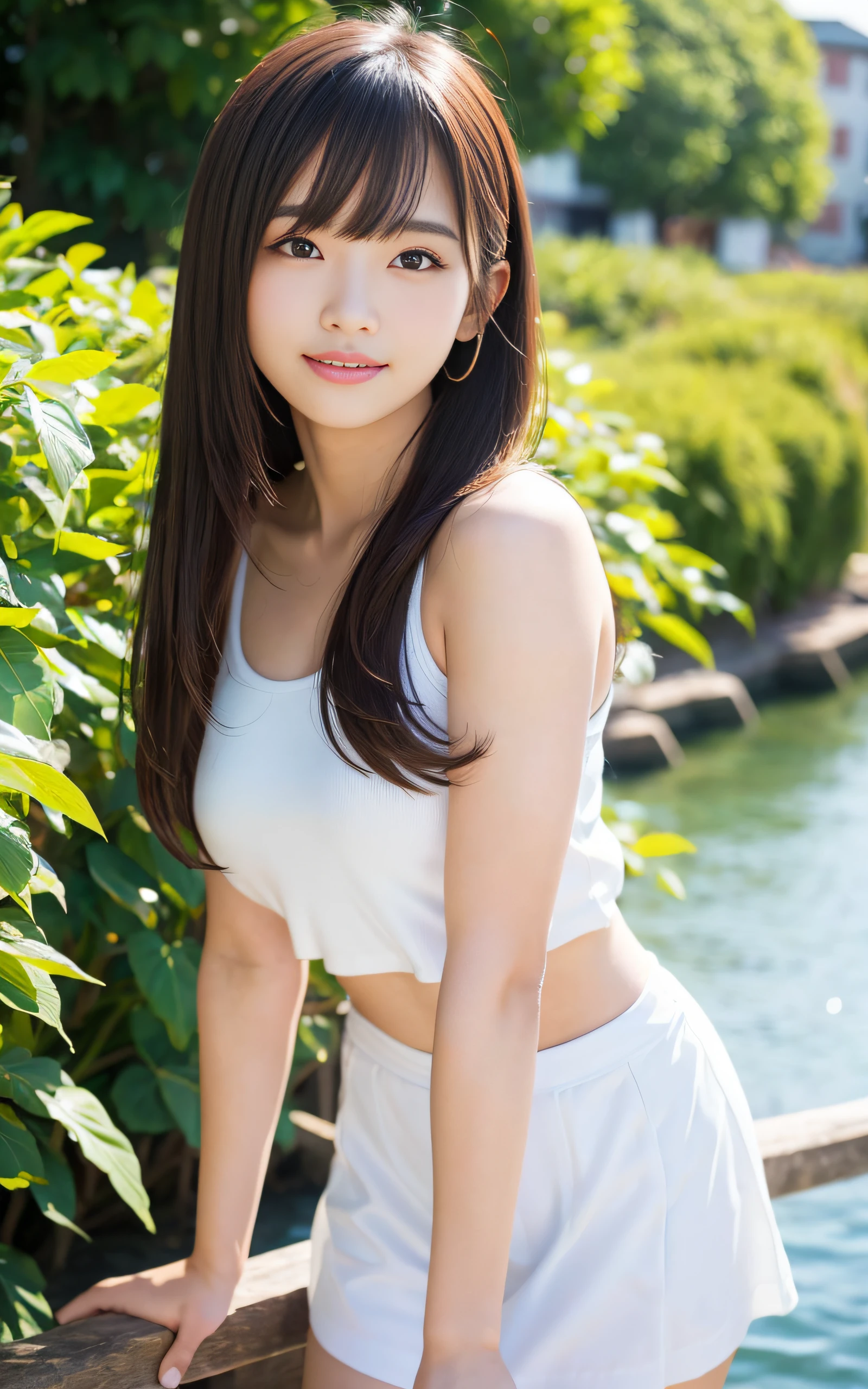 ((Highest quality)), ((masterpiece)), (detailed), One girl,, Japanese woman in her 20s、Long Hair、White underwear、cute、With legs apart、Ecchi、Intelligent face、smile,
Professional photos、8K,4K、My pants are digging in。Pussy